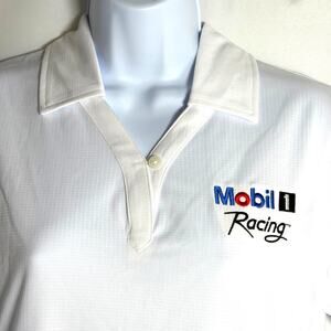 Mobil 1 Racing™ Women's Cutter Buck White performance polo NWT size Lg